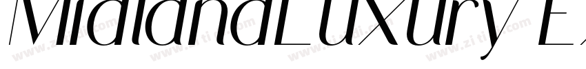 MidlandLuxury ExtraL字体转换